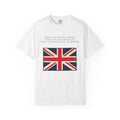 "They can never call me wrong" Union Jack shirt