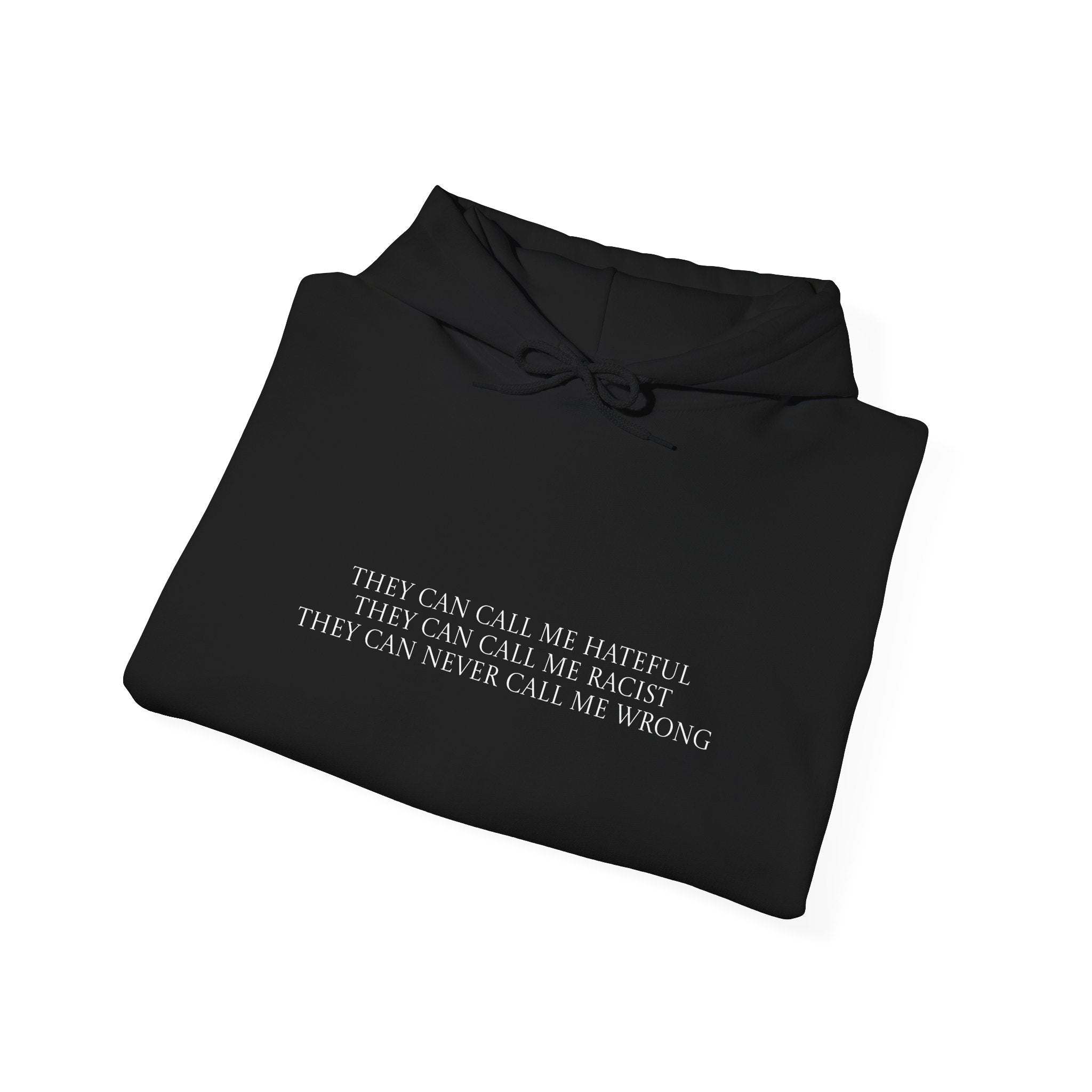 "They cannot call me wrong" hoodie