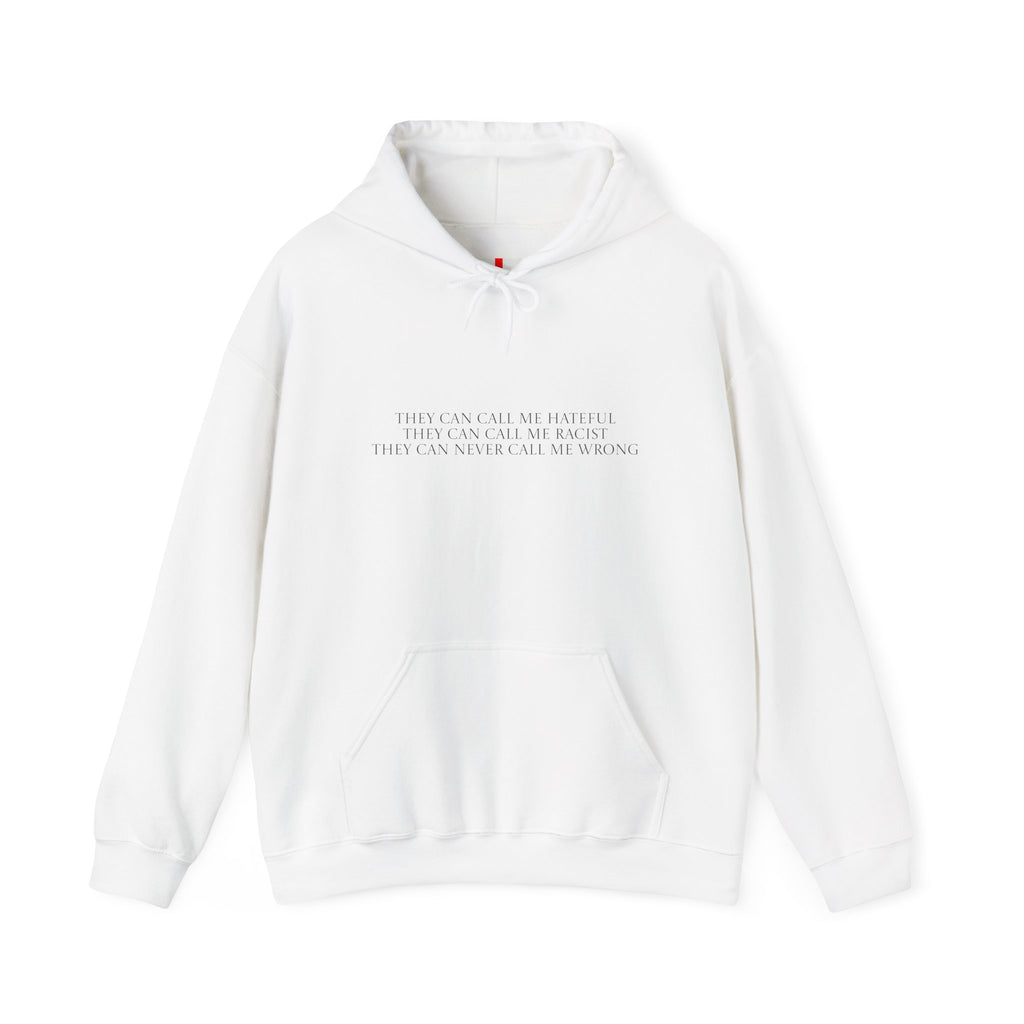 "They cannot call me wrong" hoodie